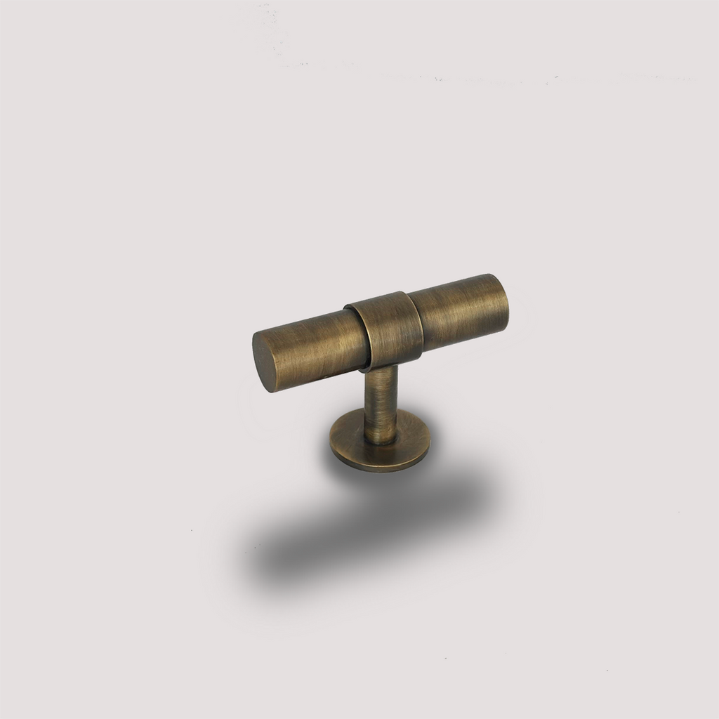 HARDWARE KNOB ANTIQUE BRASS